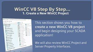 WinCC v8.0 Step By Step 2: Create a New WinCC Project   Learn SCADA Programming #winccguru