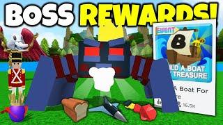 ALL BOSS FIGHTS!! (Bread, Boxing glove & More) | Build a boat for Treasure ROBLOX