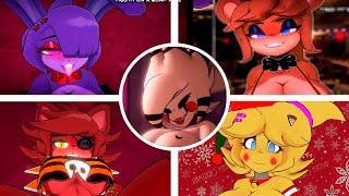 Fap Nights At Frennis Night Club Absolutely All Jumpscares | Fnia FNAF Anime