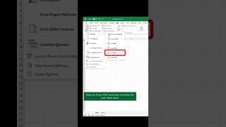 Convert a PDF into data in #excel #excelhelp #workhacks