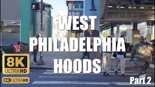 Walking "THE CITY OF BROTHERLY LOVE" West Philadelphia Market Frankford Line Eastbound SHOT IN 8K