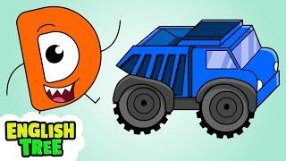 A-Z Vehicles Phonics Song + More Kids Song | English Tree