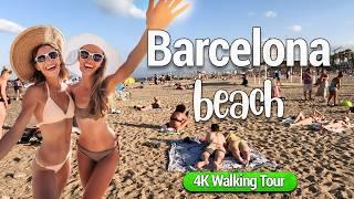 Barcelona Beach 4K UHD Walking Tour ️