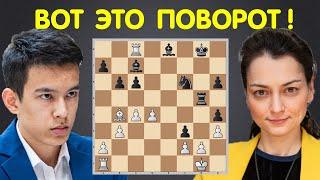 Нодирбек АБДУСАТТОРОВ – Александра КОСТЕНЮК | WR Chess Masters Cup 2024 (1 партия) | Шахматы