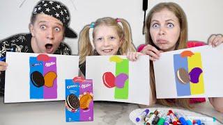 Самый СЛОЖНЫЙ 3 МАРКЕР ЧЕЛЛЕНДЖ или 3 Marker Challenge with Food от Family Box