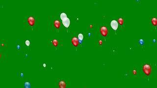 Green Screen Balloons Flying VFX |HD Video|Chroma Key|Copyright Free Subscription Required