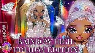 RAINBOW HIGH HOLIDAY EDITION COLLECTOR DOLL ROXIE GRAND FIRST LOOKS!