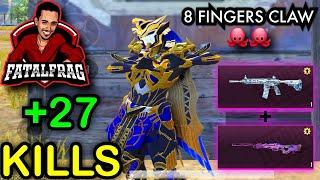 [8 Fingers Claw] New Record 27 KILLS  W/ Pharaoh x-Suit Max Level  | PUBG MOBILE