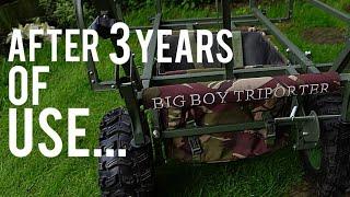 An honest review of the Carp porter big boy Triporter barrow. The good and the bad.