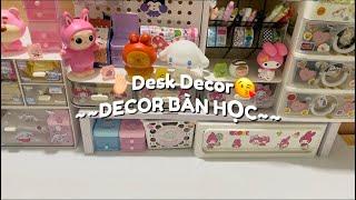 DESK DECOR +UNBOXING BÀN HỌC MỚI CÙNG TUIi