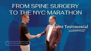 From Spine Surgery to running the NYC Marathon