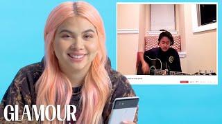 Hayley Kiyoko Watches Fan Covers on YouTube | Glamour