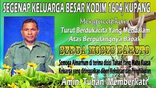 Dandim 1604/Kupang Letkol Inf Muhammad Iqbal Lubis S.I.P, pimpin Up Pemakaman Alm Serda Moses Bareto