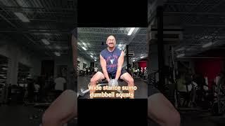 Wide stance sumo squats great for the hammies and glutes. #shorts