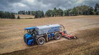 Gülleausbringung im Erzgebirge | Holmer Terra Variant 585 mit Volmer Scheibenegge | LU Daniel Mehner