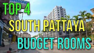 TOP FOUR SOUTH PATTAYA BEST BUDGET MONTHLY APARTMENT ROOMS NEAR THAPPRAYA ROAD - HIGH SEASON 2025