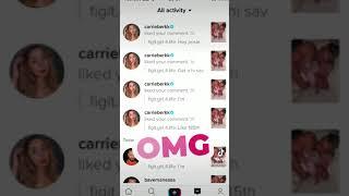 Omg thank u carrie for liking my comments for that I’m gonna do The same to u but even more times :D