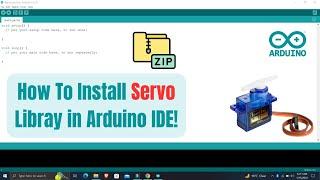 How to Install Servo library in Arduino IDE | #technoesolution  | #arduinotutorials