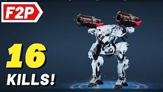 Curie and Luchador makes 16 Kills - War Robots Free to Play Gameplay (No Commentary) WR F2P