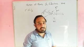 Class 12 lec 28 Action of points, Electric wind, Charge on sharp points