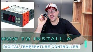 HOW TO INSTALL A DIGITAL TEMPERATURE CONTROLLER / RELAY !!