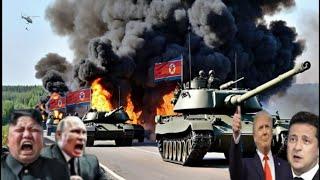 3 minutes ago! North Korean convoy of 500 battle tanks destroyed by deadly American weapons