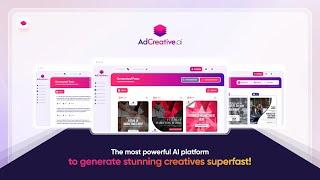 Generate Engaging Ad Creatives with AdCreative.ai | Official Promo Video