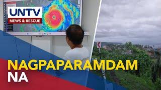 Pagbugso ng hangin, nagsisimula nang maramdaman sa Sorsogon