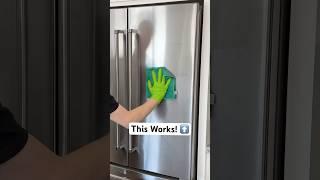 Easily clean smudges and streaks on stainless steel with this! #howto #cleaning #cleaningtips