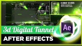 NEW  Template 3D Tunnel in After Effects  Depth of Field Method 