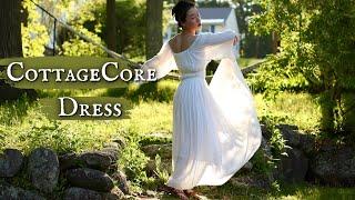 Making a Simple CottageCore Dress + Free Pattern Diagram