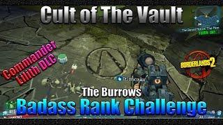 Borderlands 2 | Cult of the Vault | The Burrows | Badass Rank Challenge Guide