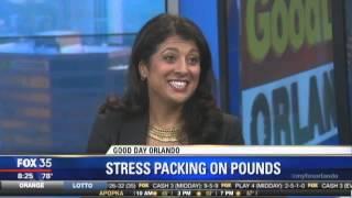 Stress Causes Weight Gain, Foods that fight stress Dr. Romie on FOX 35 News Orlando