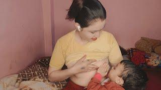 new breastfeedingvlog 2024|beautiful mom breastfeeding|desi breastfeeding vlogs@ManishaDhamiSp