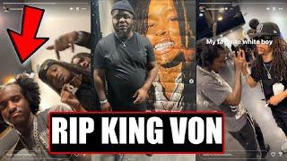 Lil Reese & E Dogg At King Von Birthday, O Block Louie Also Shows Up