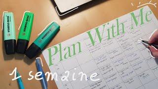 Plan With Me - Organisation pratique, mon planning sur une semaine