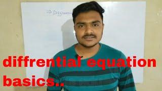Basics of differential equations....