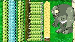 Plants vs Zombies - All Pea PvZ vs Gargantuar vs Dr. Zomboss