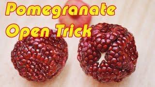 How to Open Pomegranate Fruit in an Easy and Quick Way