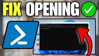 How To Fix Windows PowerShell Not Opening / Working