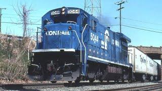 Conrail B36-7 #5044 from Maryland chase train collisions on January 4th 1987 (official video 4)