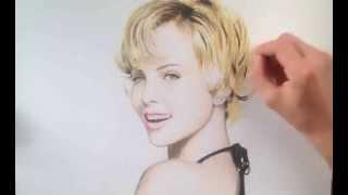 Drawing Charlize Theron