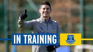 JAMES RODRIGUEZ BACK IN TRAINING! | EVERTON SQUAD TRAIN DURING INTERNATIONAL BREAK