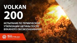 Инсинератор VOLKAN 200 - термическое обезвреживание биологических отходов: щетина