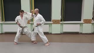 Hangetsu (半月) kata bunkai  -  Engetsu Gaeshi / Uraken