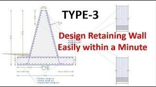 IES QuickSuite Full Tutorials | Gravity Retaining Wall Design | Concrete Retaining Wall Design