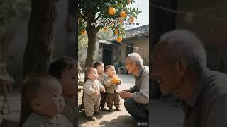 Grandpa, we just help you taste the sour or not the sour or not. Childhood memories. Miss us when