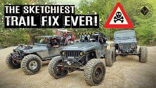 Sketchiest Trail Repair EVER! Crawlers, Carnage & Chaos at the Sand Mines!