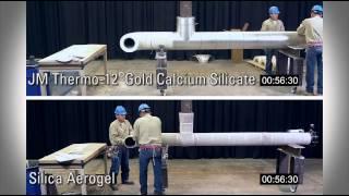 Industrial Pipe Insulation Installation: Thermo-12 Gold  Calcium Silicate vs Silica Aerogel