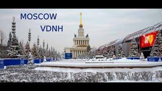 VDNH  Moscow, Russia by Day in the Winter | 4k